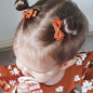 Preview: Schleifen Haarspangen 4er Set Rainbow