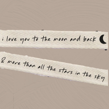 Baumwollband "To The Moon And Back"
