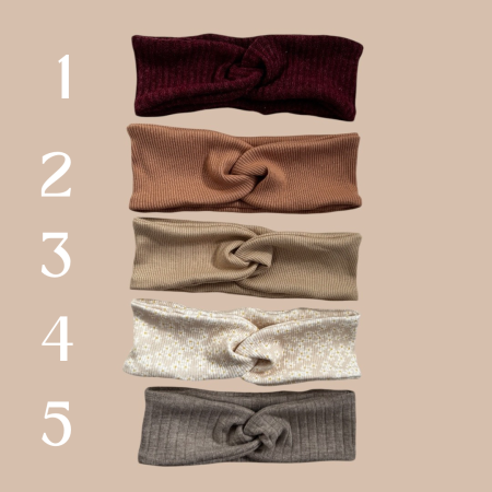 Chunky headband dark sand - Kopie - Kopie