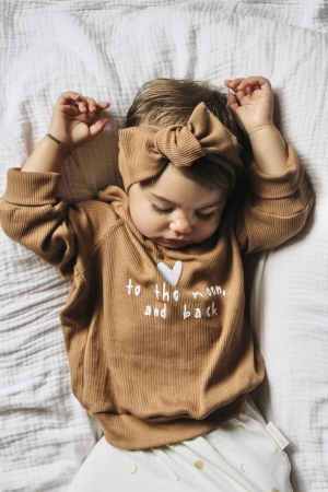 Rib Sweater I Love To The Moon