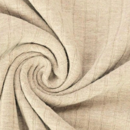 Breitrib Jersey Beige Melange