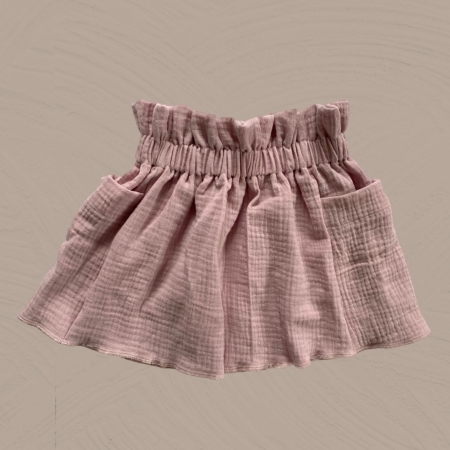 SOFORTKAUF Pocket Skirt Musselin rosé l Gr.104