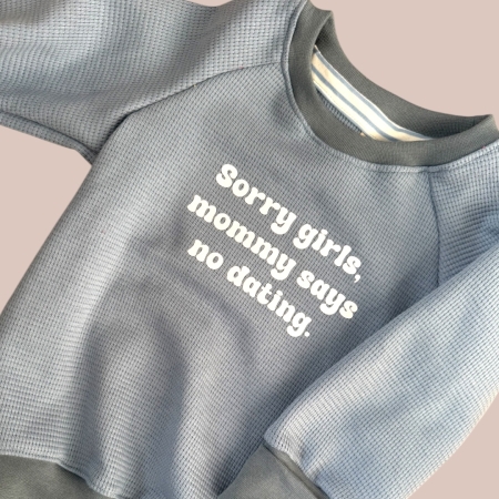 Waffle Sweater "Sorry"
