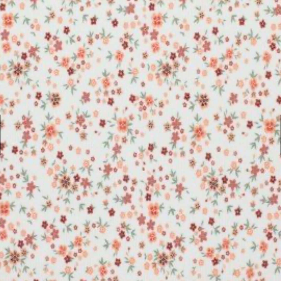 25 Mini Flowers orange-red