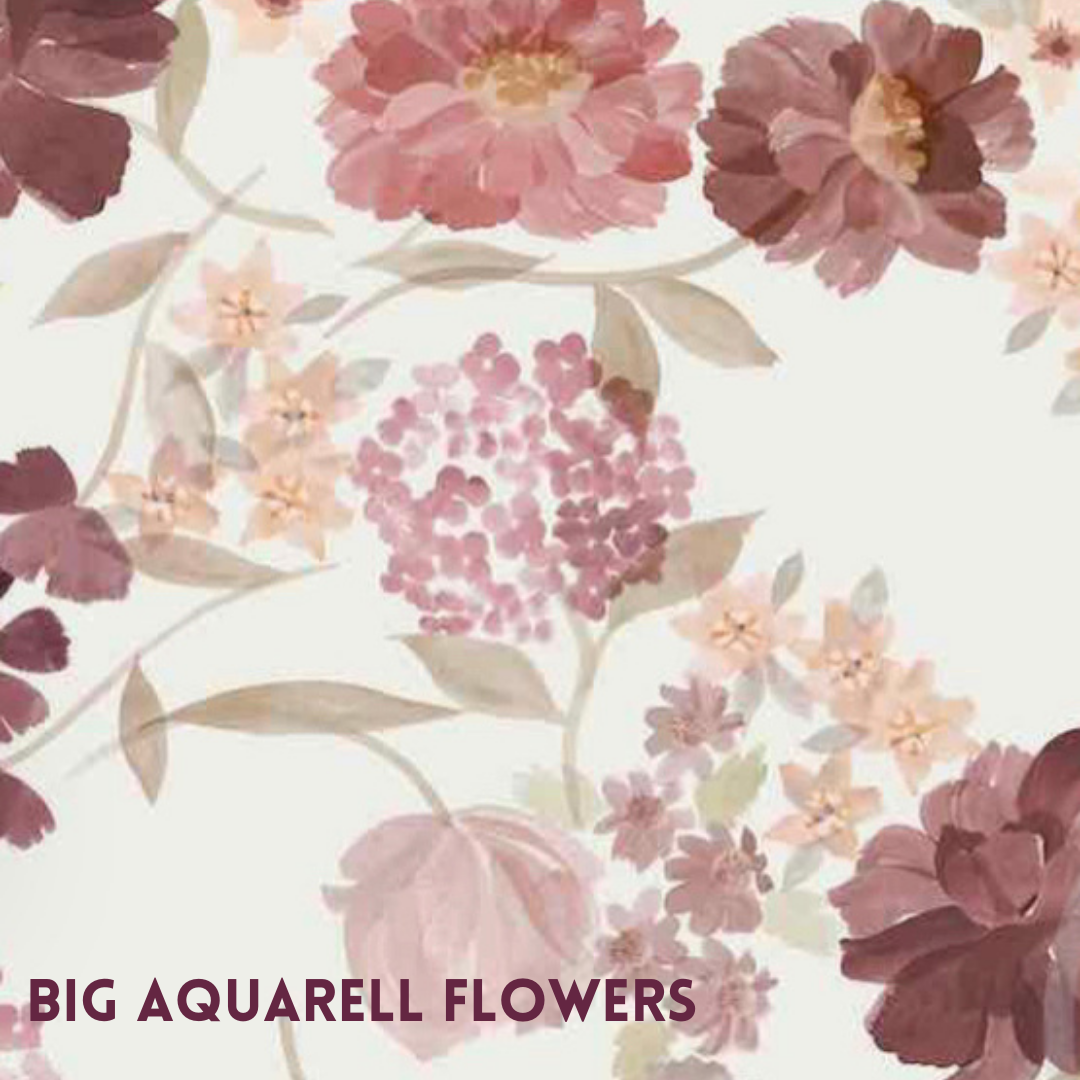 Big Aquarell Flowers - nicht mehr vorrätig
