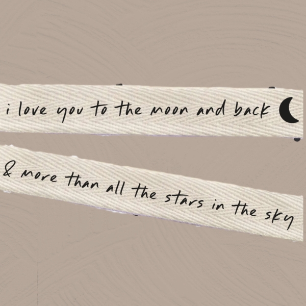 Baumwollband "To The Moon And Back"