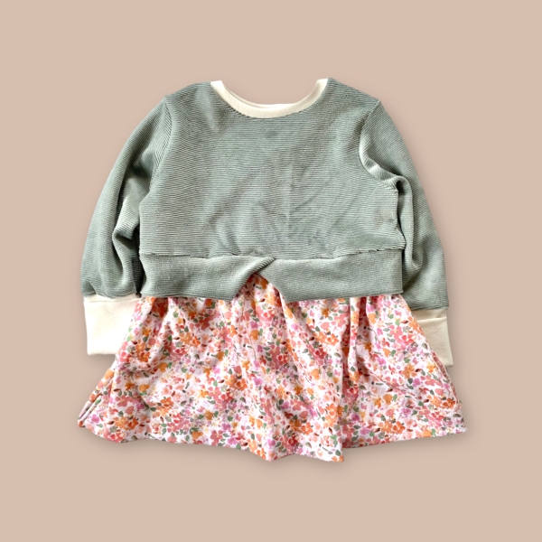 SOFORTKAUF Cropped Sweater mint/Blumenmix I Gr.98