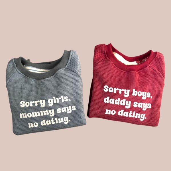 Waffle Sweater "Sorry"