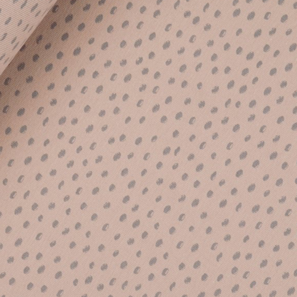 Jersey taupe Tupfen