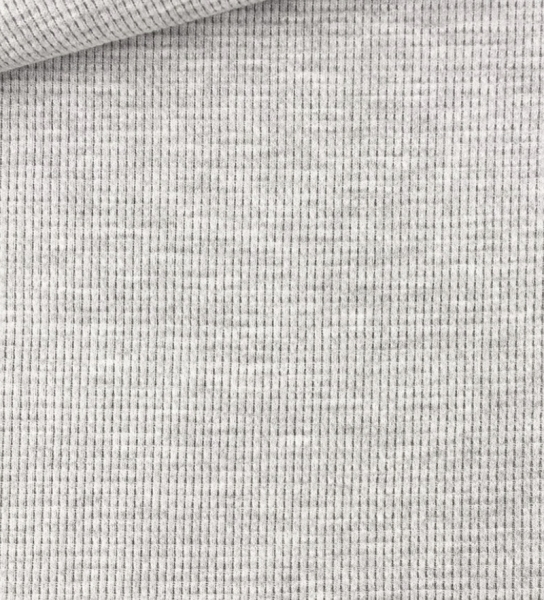 Waffle Jersey I Helles grau
