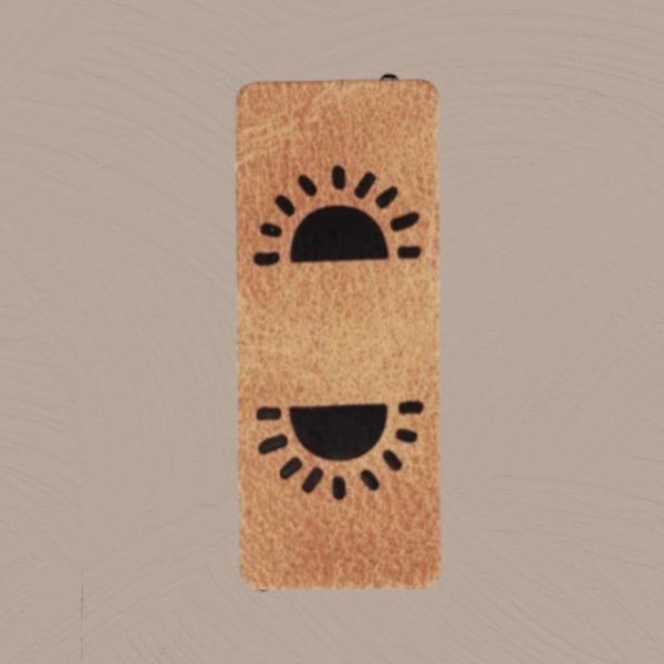Kunstlederlabel "Sunset"