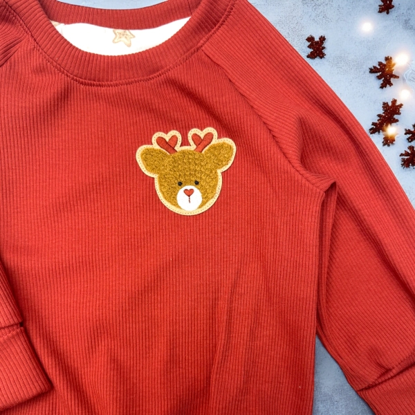 SOFORTKAUF I Weihnachtssweater Rentier Gr.74/80