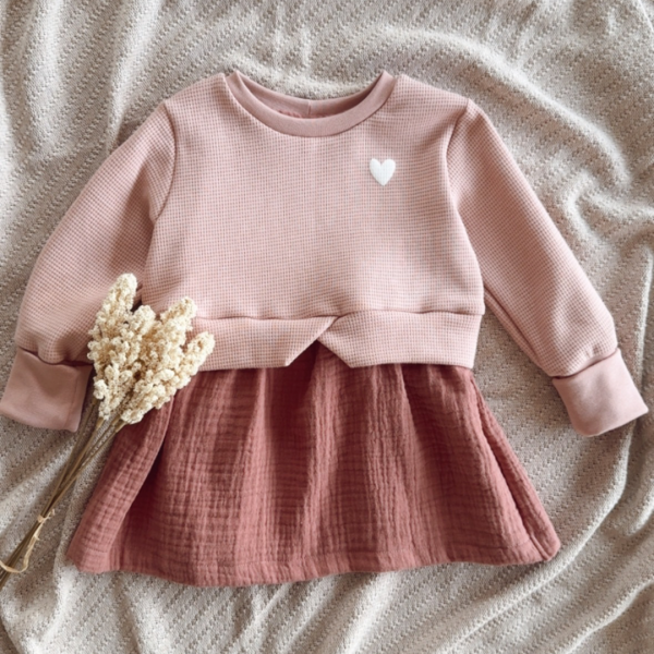 Girly Sweater I  rosa Herz