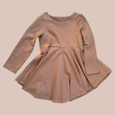 SOFORTKAUF Girly Dress taupe dots I Gr. 92