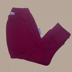 SOFORTKAUF Slim Harem Rot Waffle Jersey I  Gr.86