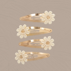 Haarspangen goldene Blume