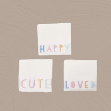 Weblabel "Happy/Cute/Loved"
