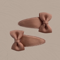 Baby-Haarspangen 2er Set brown