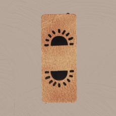 Kunstlederlabel "Sunset"