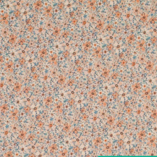 Jersey Beige Flowers