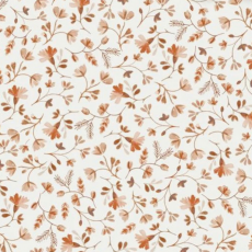 Jersey Vintage Orange Flowers